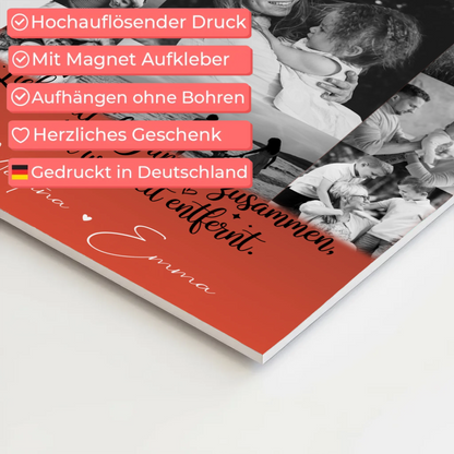 Familienbild Personalisiert Fotoboard mit 11 Fotos für Familienzusammenhalt und individuelle Geschenke