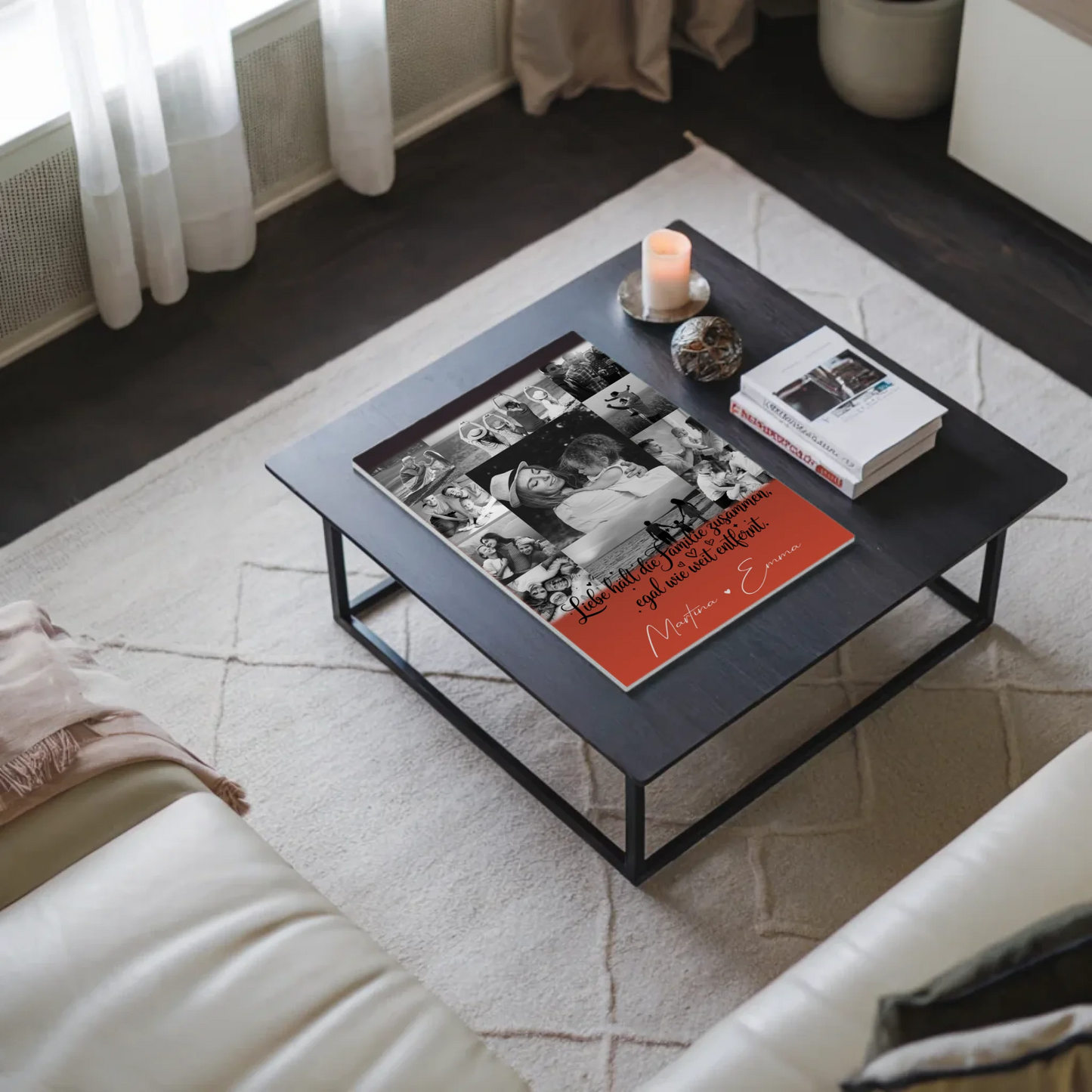 Familienbild Personalisiert Fotoboard mit 11 Fotos für Familienzusammenhalt und individuelle Geschenke