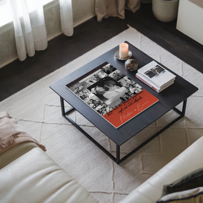 Familienbild Personalisiert Fotoboard mit 11 Fotos für Familienzusammenhalt und individuelle Geschenke