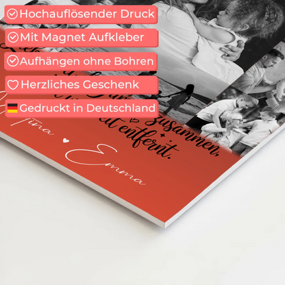 Familienbild Personalisiert Fotoboard mit 11 Fotos für Familienzusammenhalt und individuelle Geschenke