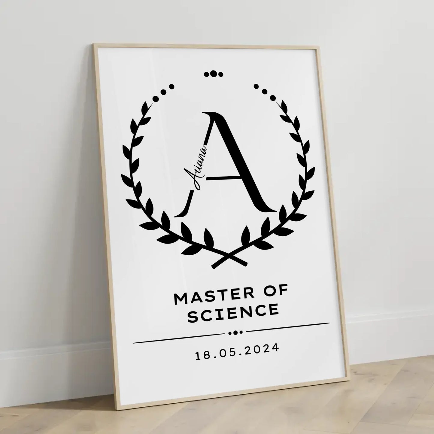 Poster Geschenk Zum Masterabschluss Master Of Science