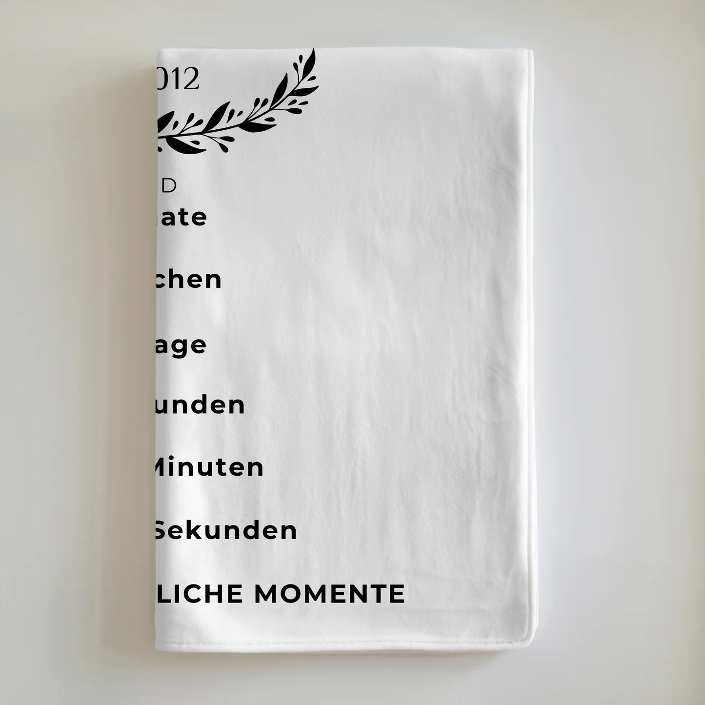 Personalisierte Kuscheldecke zum 60. Hochzeitstag Geschenk