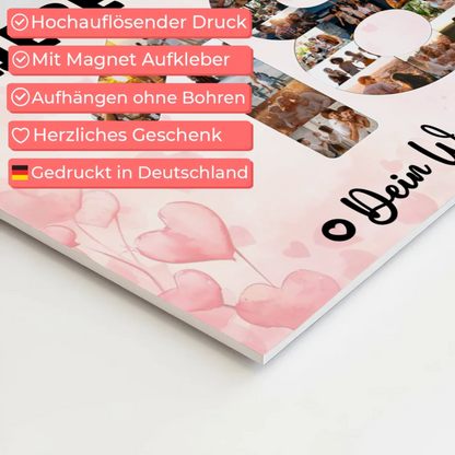 Fotoboard Poster magnetisch mit Wunschtext 18 Geburtstag Nichte