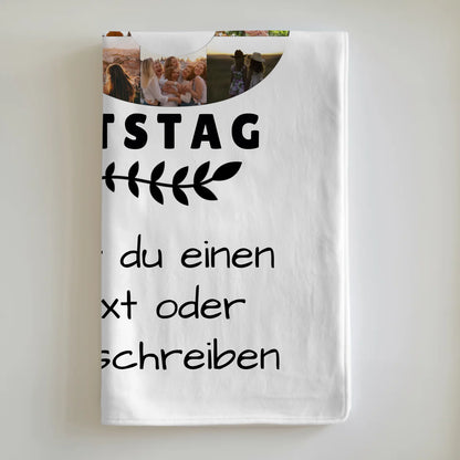 Personalisiertes Geschenk Decke 18 Geburtstag mit Wunschname Wunschtext Bruder Schwester