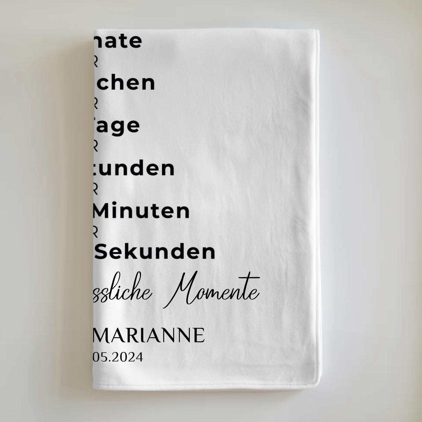 Personalisierte Decke Geschenk zur Leinenhochzeit 35 Hochzeitstag Momente