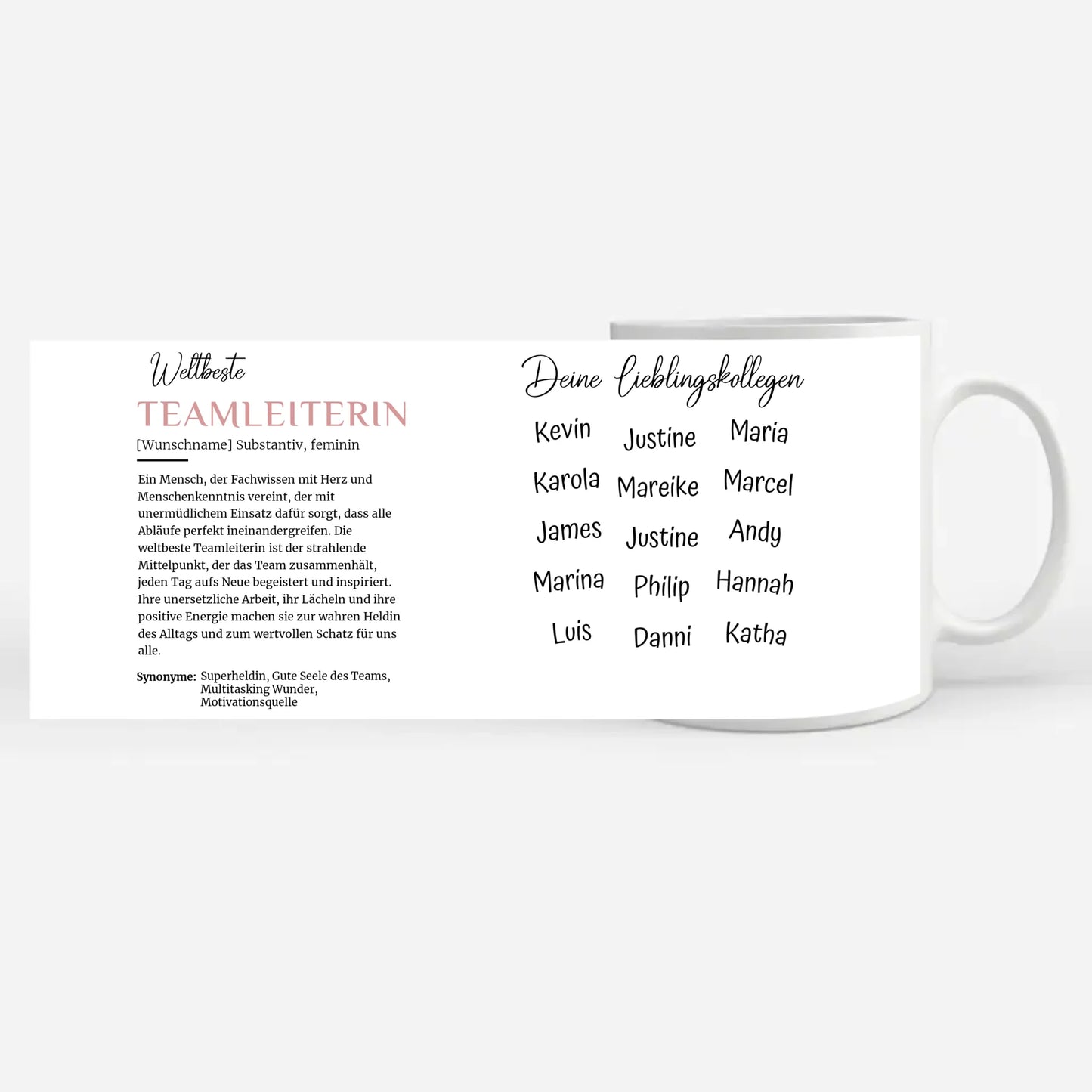 Geschenk Tasse Definition Weltbeste Teamleiterin Abschied Jubiläum
