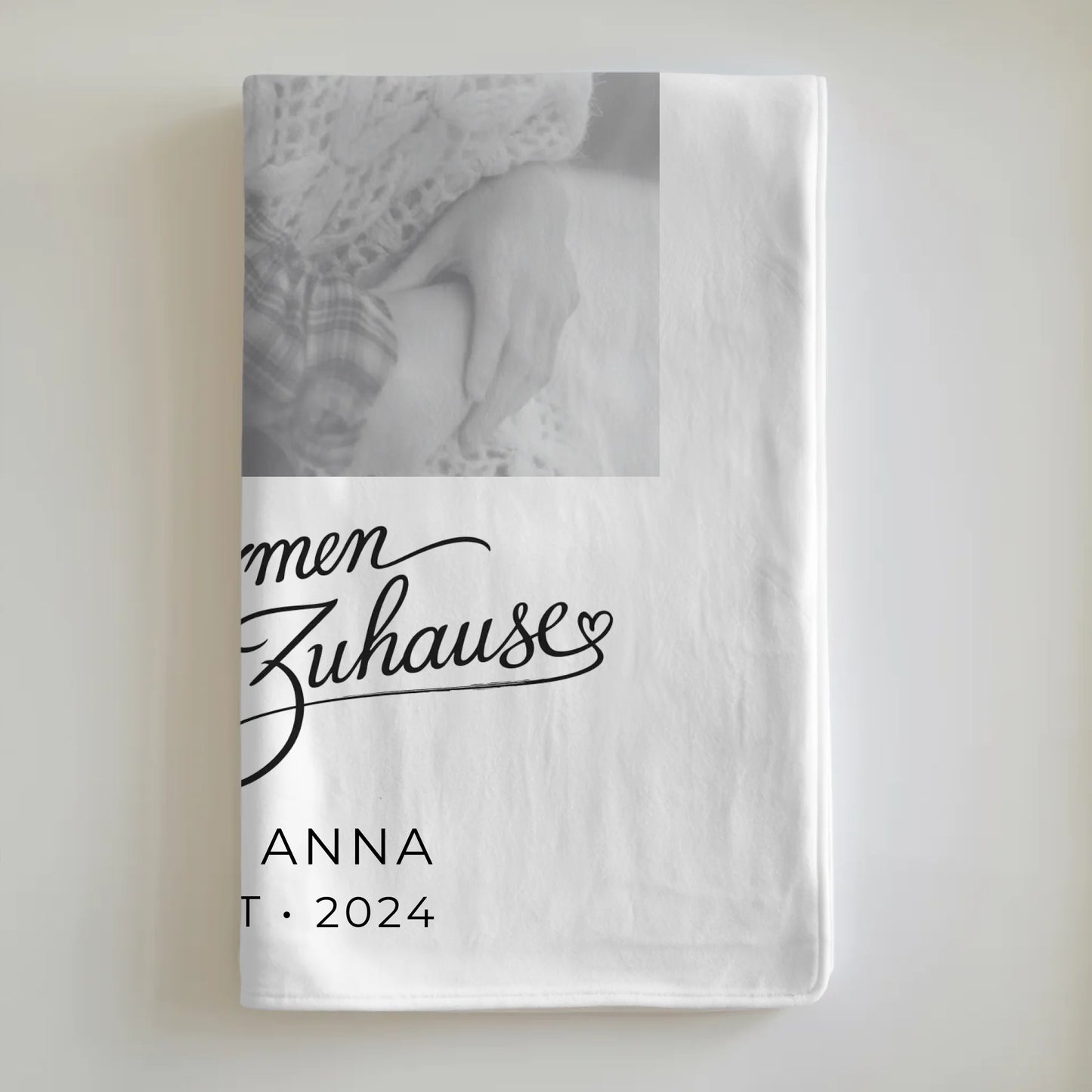 Personalisierte Foto Decke Paare Mit Namen In Deinen Armen Schwarz Weiß