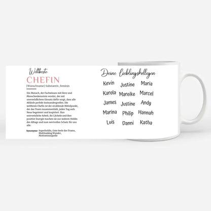 Geschenk Tasse Definition Weltbeste Chefin Abschied