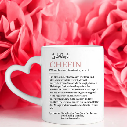 Geschenk Tasse Definition Weltbeste Chefin Abschied