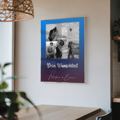 Acrylglas Mit Foto 3 Fotos 1 Herz Foto Karte Wunschtext Te iubesc Liebe auf Rumänisch