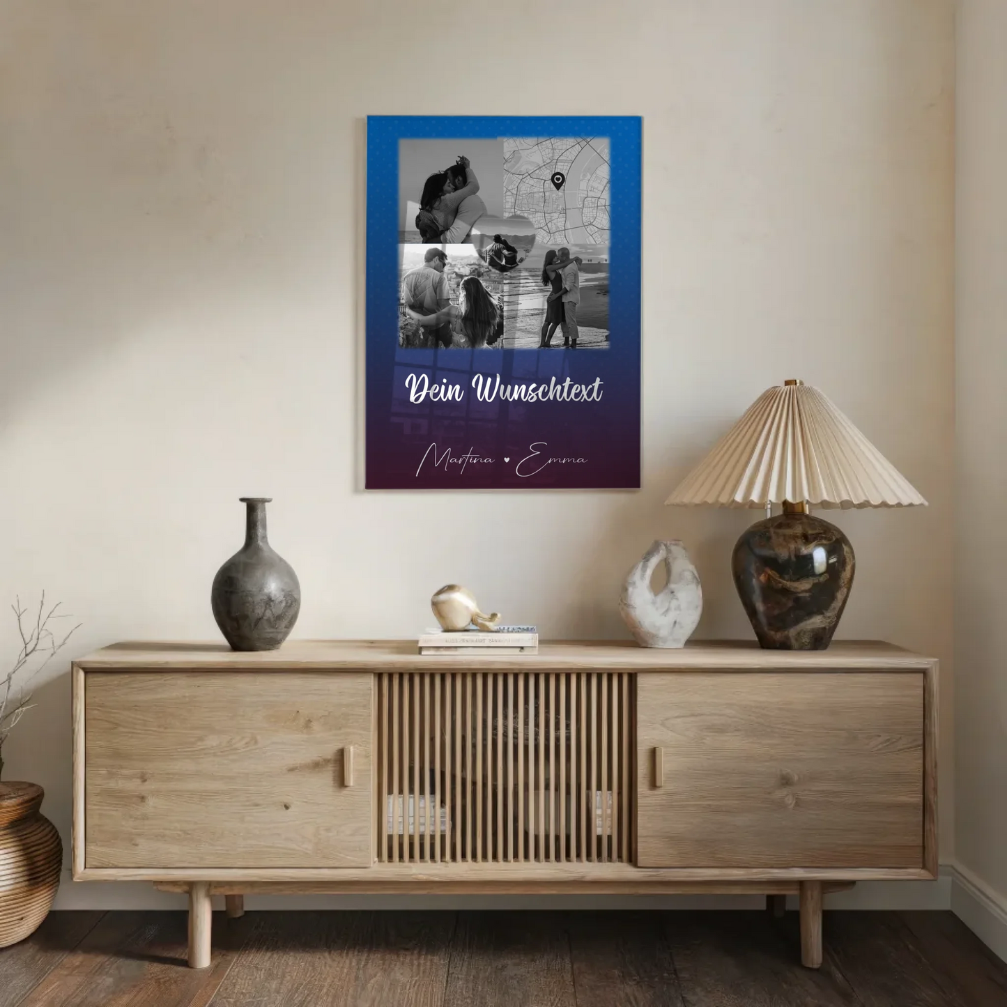 Acrylglas Mit Foto 3 Fotos 1 Herz Foto Karte Wunschtext Te iubesc Liebe auf Rumänisch