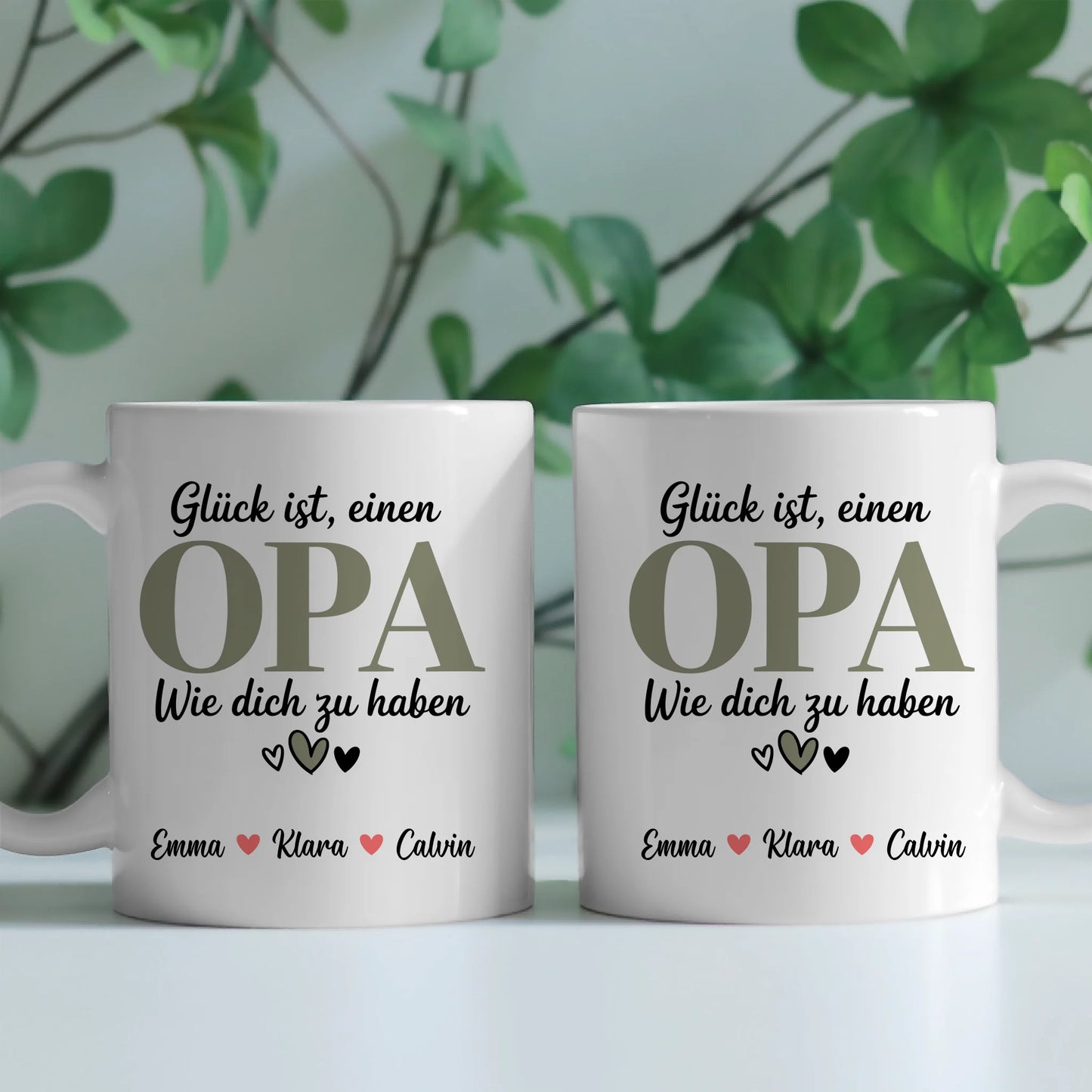 Personalisierte Tasse Opa Opa Geschenk mit Namen Fototasse individuell