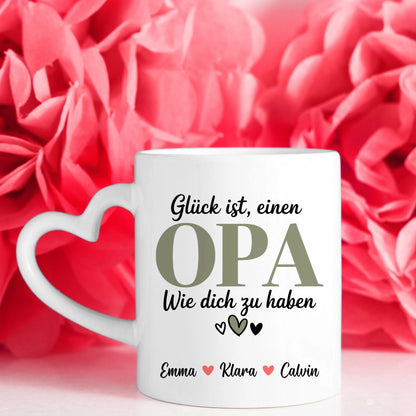 Personalisierte Tasse Opa Opa Geschenk mit Namen Fototasse individuell