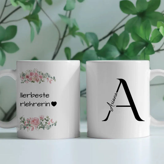 Personalisierte Tasse Mit Spruch Allerbeste Fahrlehrerin Geschenk