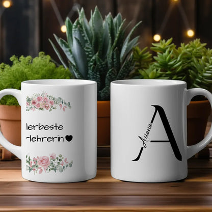 Personalisierte Tasse Mit Spruch Allerbeste Fahrlehrerin Geschenk