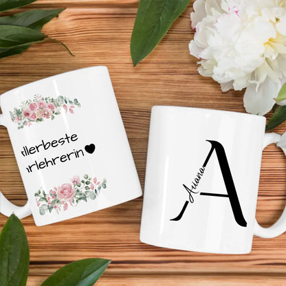 Personalisierte Tasse Mit Spruch Allerbeste Fahrlehrerin Geschenk
