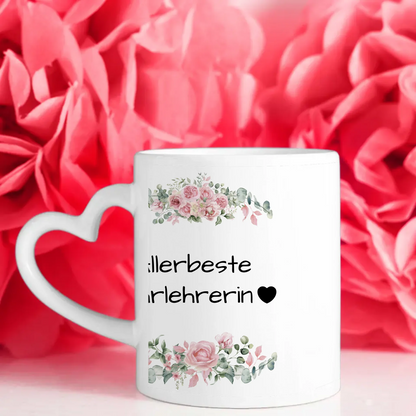Personalisierte Tasse Mit Spruch Allerbeste Fahrlehrerin Geschenk