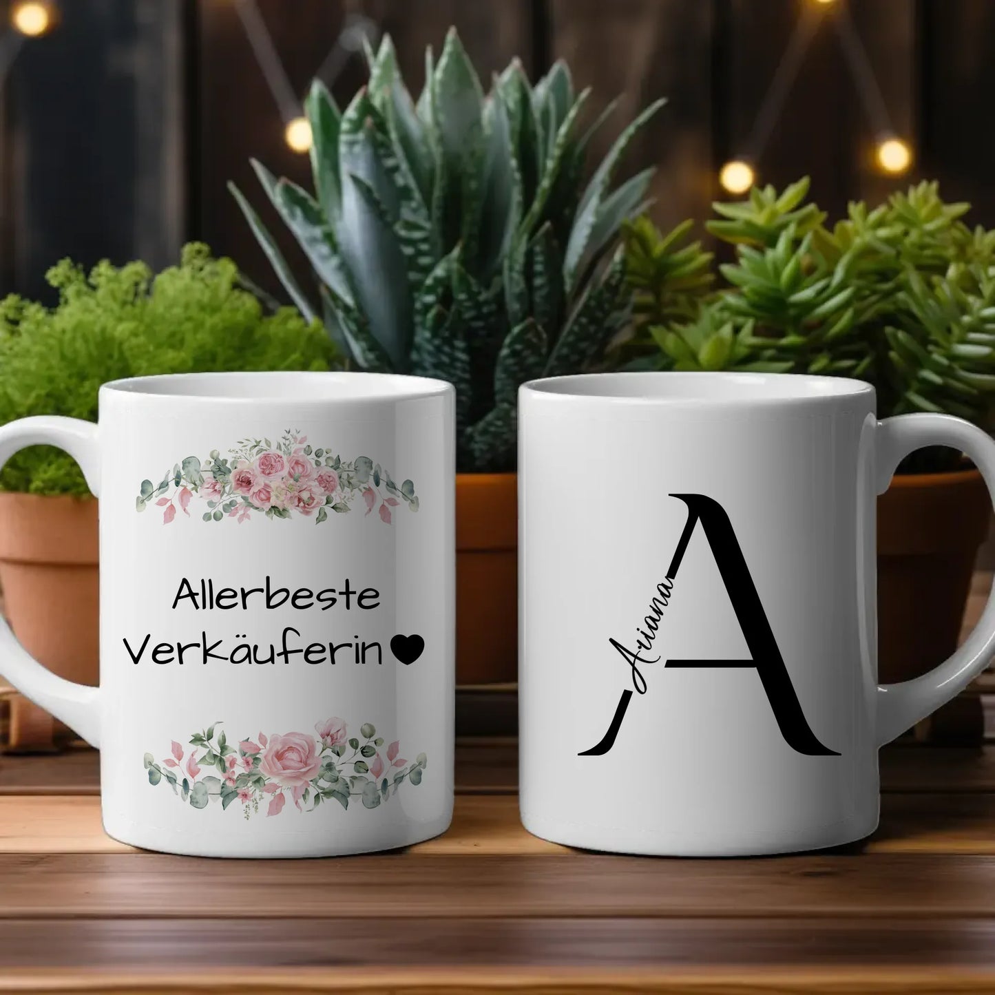Personalisierte Kaffeetasse für die Allerbeste Verkäuferin Geschenk