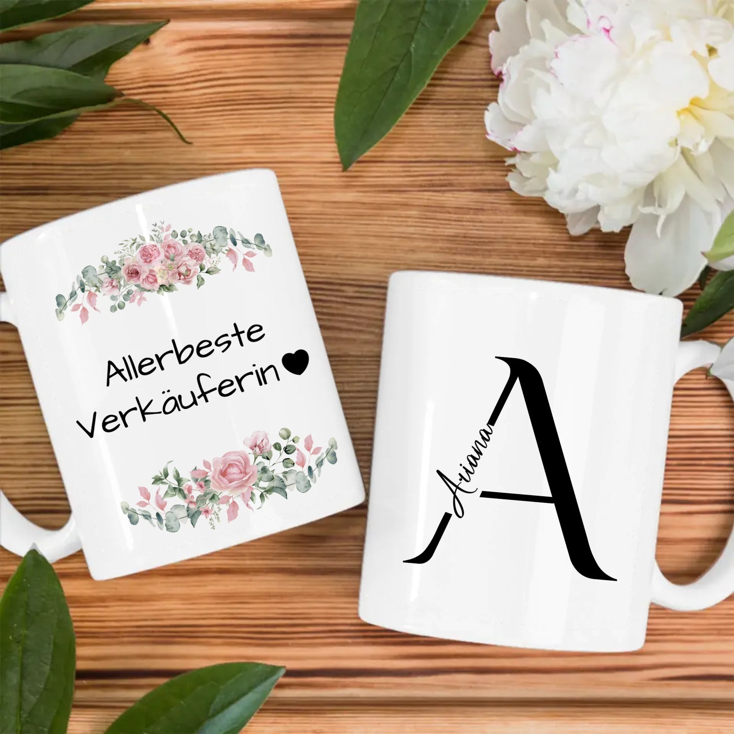 Personalisierte Kaffeetasse für die Allerbeste Verkäuferin Geschenk