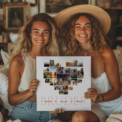 Fotocollage Personalisiert für Bruder mit Namen