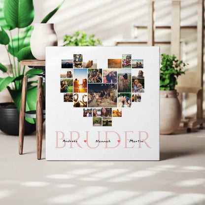 Fotocollage Personalisiert für Bruder mit Namen