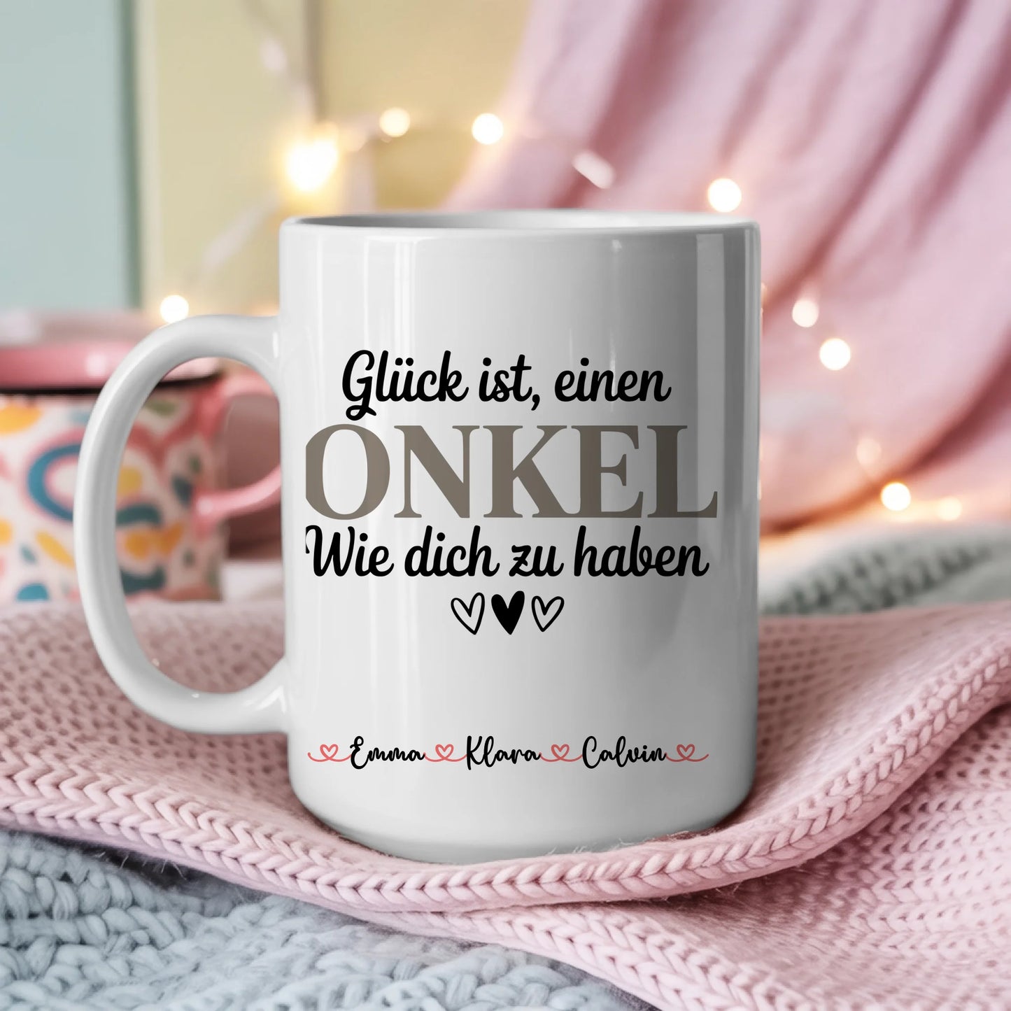 Tasse Mit Namen Und Spruch Onkel personalisiert mit Wunschtext Geschenkidee
