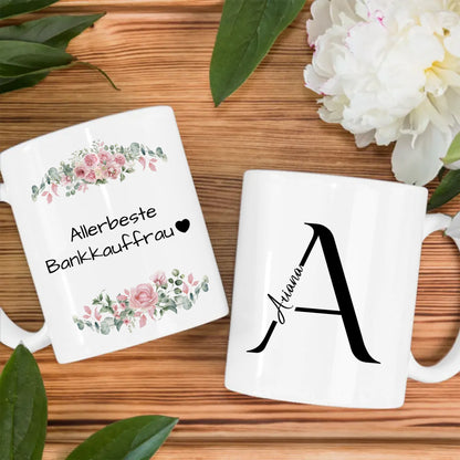 Kaffeebecher Personalisiert Allerbeste Bankkauffrau Geschenk