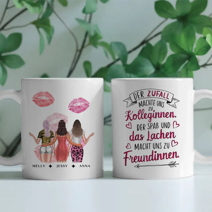 Personalisierte Tasse für  Kollegin Zufall machte uns zu Kolleginnen Abschied
