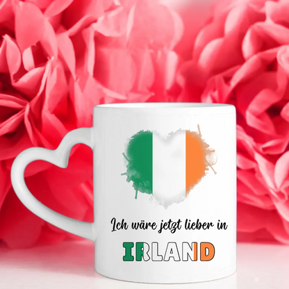 Kaffetasse Wäre jetzt lieber in Irland Tasse Lustig