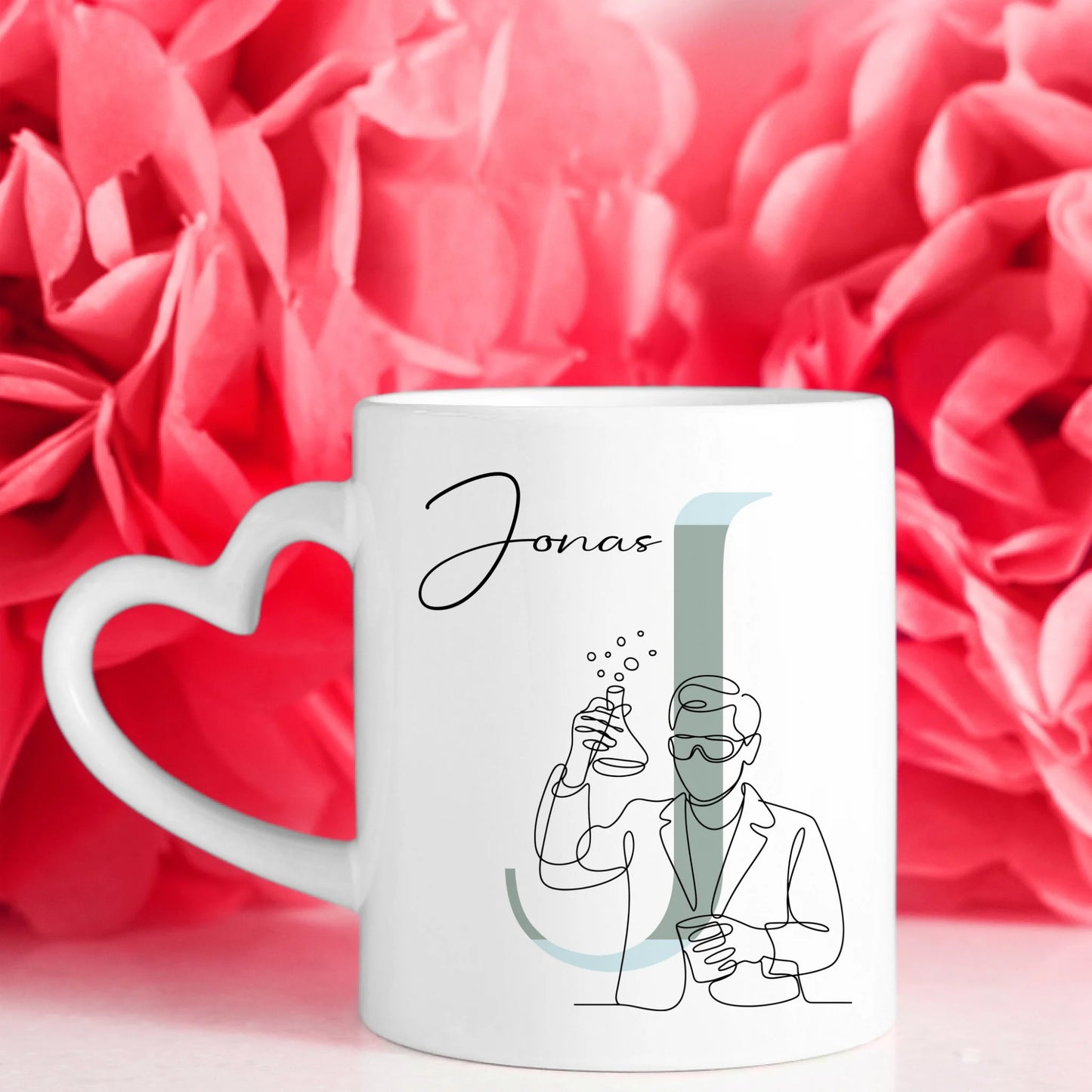 Personalisierte Tasse Mit Name Lineart Chemikant Chemikant Geschenk