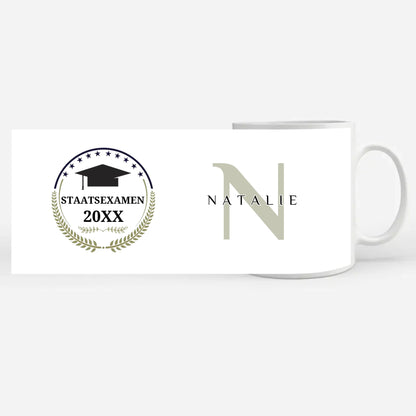 Geschenk Abschluss Tasse zum Staatsexamen - Erfolg Ist - mit Namen