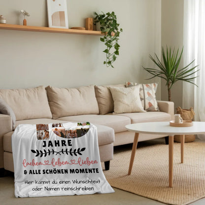 Personalisierte Decke Sohn 18 Geburtstag Fotos Wunschtext Vielen Dank