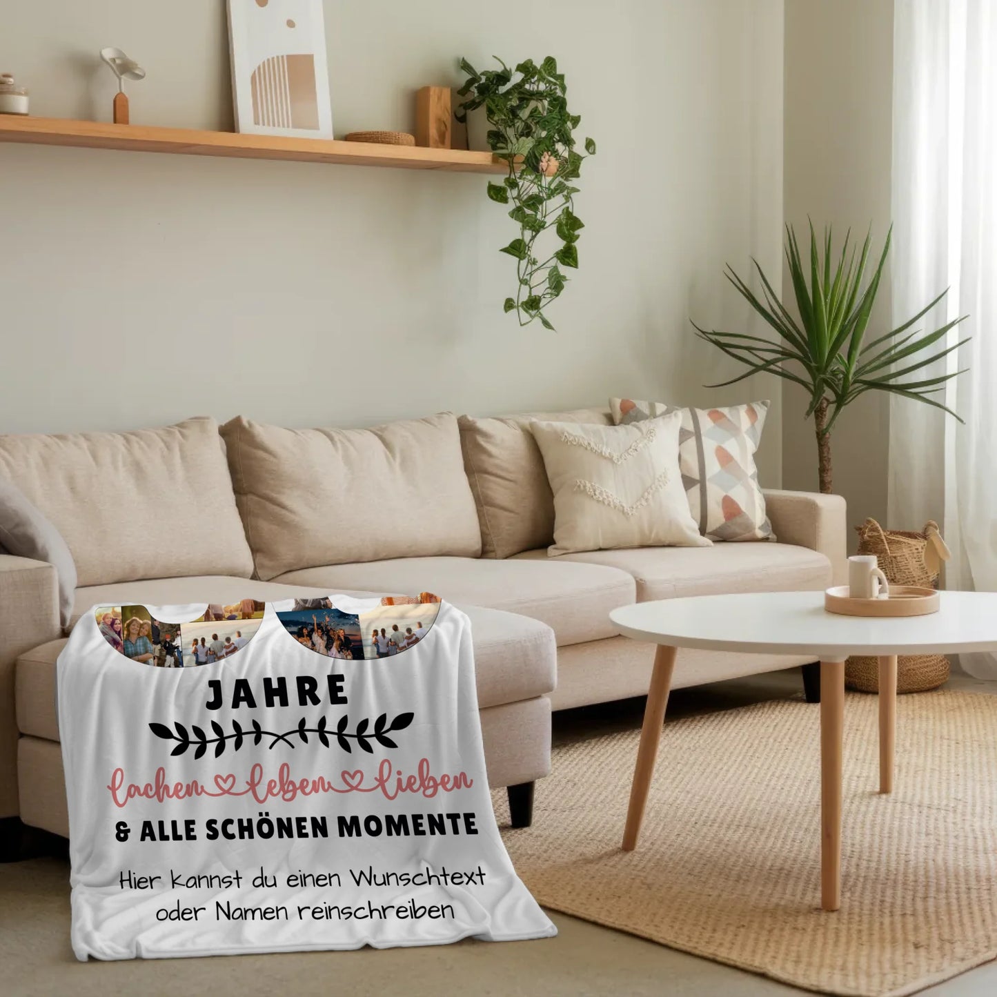Personalisierte Decke Patentante 30 Geburtstag mit Fotos Wunschtext