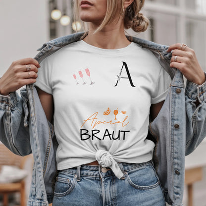 W.03.Damen-T-Shirt-Mockup-Basic HELL mit Jeansjacke