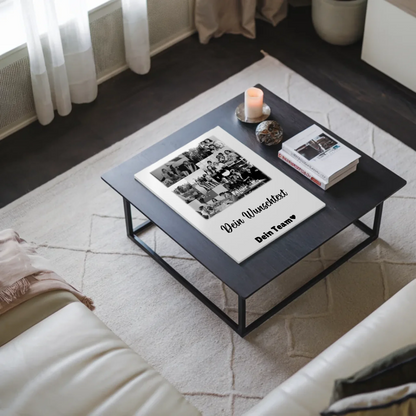 Magnetposter Fotoboard mit 9 Fotos und Wunschtext personalisiertes Geschenk