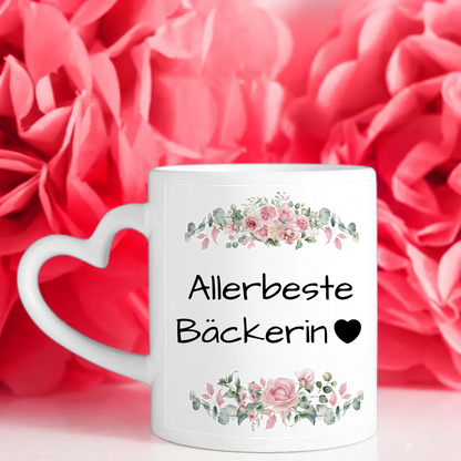 Personalisierte Tasse Allerbeste Bäckerin Geschenk für Sie
