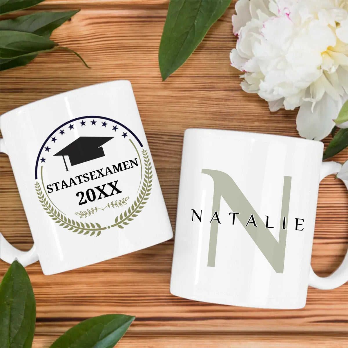 Geschenk Abschluss Tasse zum Staatsexamen - Erfolg Ist - mit Namen