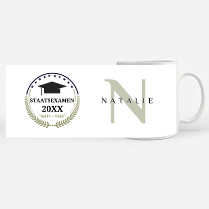 Geschenk Abschluss Tasse zum Staatsexamen - Erfolg Ist - mit Namen