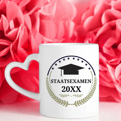 Geschenk Abschluss Tasse zum Staatsexamen - Erfolg Ist - mit Namen