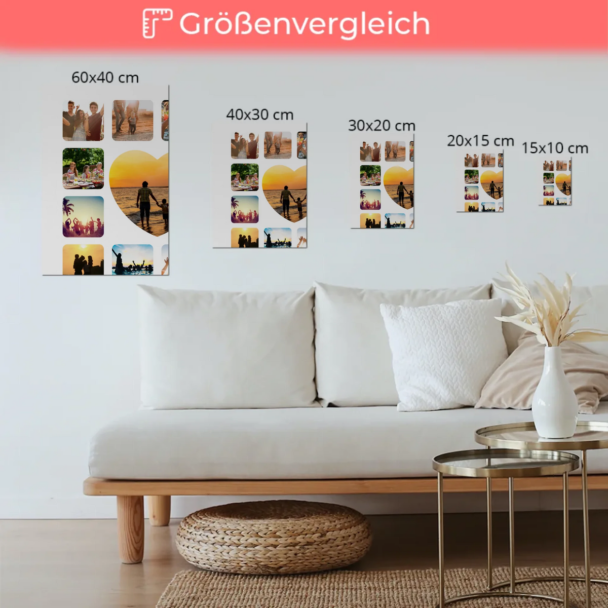 Z_Größenvergleich NUR Magnetisch Fotoboard Vertikal