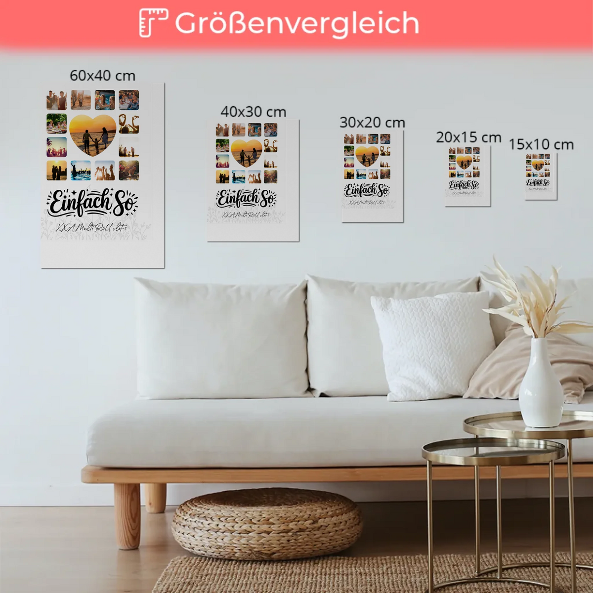 Z_Größenvergleich NUR Magnetisch Fotoboard Vertikal